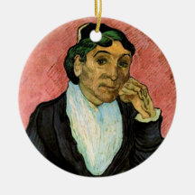 Van Gogh, L'Arlesienne (Madame Ginoux) Christmas Tree Ornaments