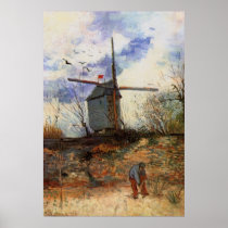 Van Gogh; Le Moulin de la Galette (Windmill) Posters