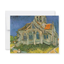 VAN GOGH - L'EGLISE D'AUVERS-SUR-OISE invitations