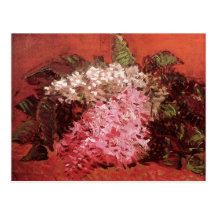 Van Gogh Lilacs (F286b) Still Life Fine Art Post Cards