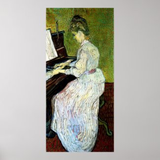 Van Gogh; Marguerite Gachet at Piano, Vintage Art Posters