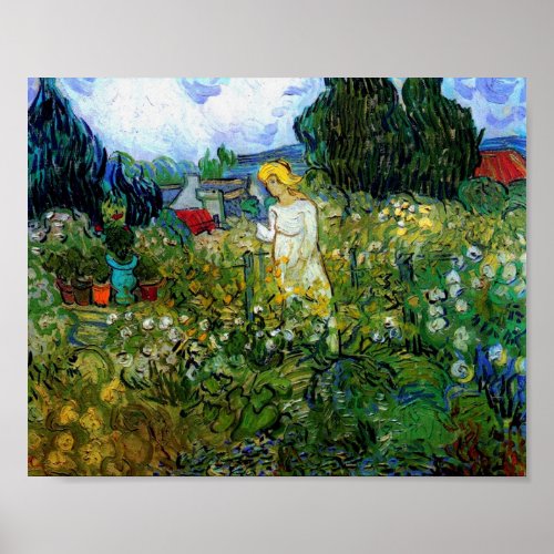 Van Gogh Marguerite Gachet in the Garden print