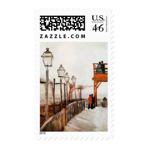 Van Gogh Montmartre (F272) Fine Art Postage
