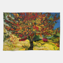 Van Gogh Mulberry Tree (F637) Fine Art Hand Towels