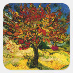Van Gogh Mulberry Tree (F637) Fine Art Square Stickers