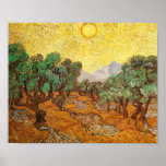 Van Gogh Olive Trees Yellow Sky & Sun (F710) Print
