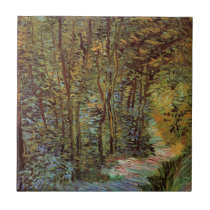 Van Gogh; Path in the Woods Tile