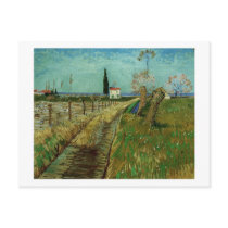 Van Gogh Path Through Field with Willows Postcard