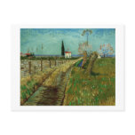 Van Gogh Path Through Field with Willows Postcard