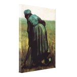 Van Gogh; Peasant Woman Digging Canvas Prints