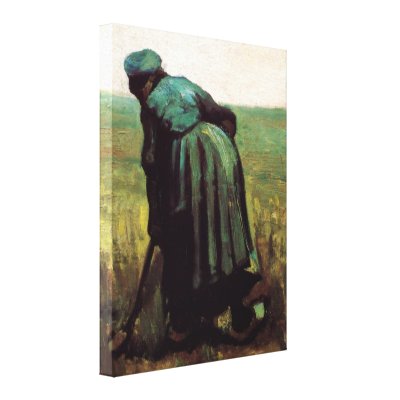 Van Gogh; Peasant Woman Digging Canvas Prints Zazzle_wrappedcanvas Van Gogh; Peasant Woman Digging Canvas Prints Zazzle_wrappedcanvas