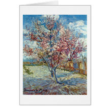 Van Gogh Pink Peach Tree (F394) Fine Art Card