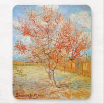 Van Gogh Pink Peach Tree in Blossom mouse pad