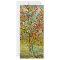Van Gogh Pink Peach Tree in Blossom Full Color Rack Card