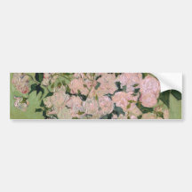 Van Gogh Pink Roses (F682) Fine Art Bumper Stickers