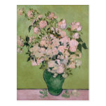 Van Gogh Pink Roses (F682) Fine Art Post Card