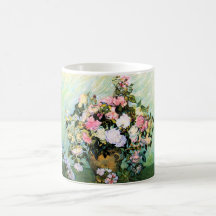 Van Gogh Pink Roses Mug