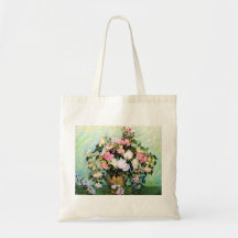 Van Gogh Pink Roses Tote Bag