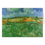Van Gogh; Plain Near Auvers, Vintage Impressionism Greeting Cards