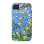 Van Gogh: Ramas de árbol florecientes de almendra Case-Mate iPhone 4 Carcasa