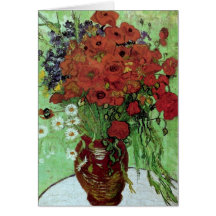 Van Gogh Red Poppies & Daisies (F280) Fine Art Cards
