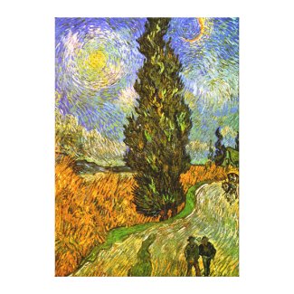 Vincent van Gogh: Road with Cypress and Star