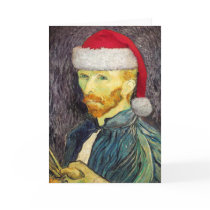 Van Gogh Santa Greeting Card
