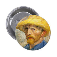 Van Gogh - Self-Portrait Button