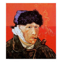 Van Gogh Self-Portrait With Bandaged Ear Poster posters by ArtLoversCafe Van Gogh Self-Portrait With Bandaged Ear Poster posters