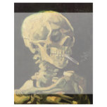 Van Gogh; Skull with Burning Cigarette Custom Letterhead