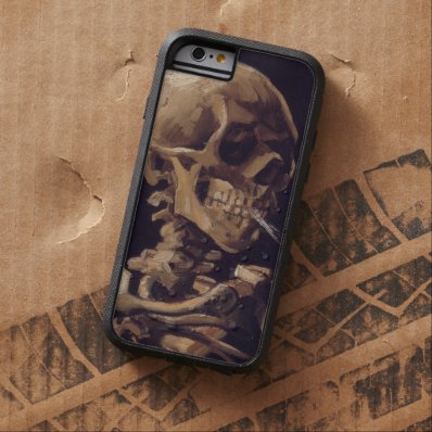Van Gogh Skull with Burning Cigarette Tough Xtreme iPhone 6 Case