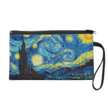 Van Gogh Starry Night Bag Wristlet Purses