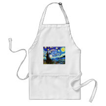 Van Gogh Starry Night (F612) Vintage Fine Art Aprons