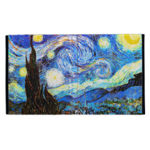 Van Gogh Starry Night (F612) Vintage Fine Art iPad Folio Cases