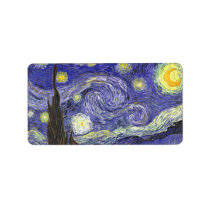 Van Gogh Starry Night Custom Address Labels