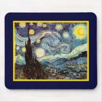Van Gogh Starry Night Mouse Pad