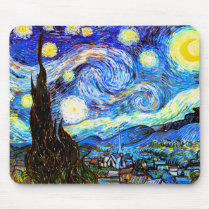 Van Gogh Starry Night Mouse Pad