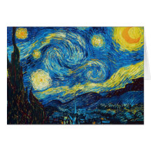 Van Gogh Starry Night Note Card