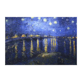 Van Gogh: Starry Night Over the Rhone Stretched Canvas Prints