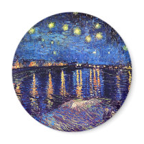 Van Gogh Starry Night Over The Rhone Magnet