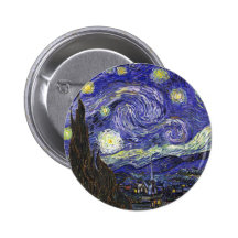 Van Gogh Starry Night Pin