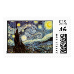 Van Gogh Starry Night postage