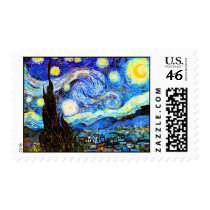 Van Gogh Starry Night Postage Stamps