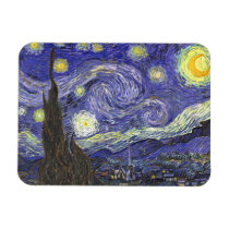 Van Gogh Starry Night Rectangular Magnet