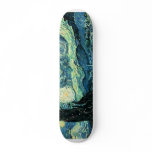 Van gogh starry night vector skateboard deck