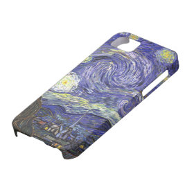 Van Gogh Starry Night, Vintage Post Impressionism iPhone 5 Covers