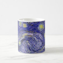 Van Gogh Starry Night, Vintage Post Impressionism Mugs