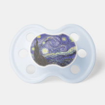Van Gogh Starry Night, Vintage Post Impressionism Baby Pacifier