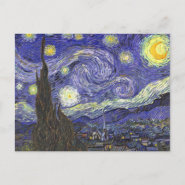 Van Gogh Starry Night, Vintage Post Impressionism Postcard
