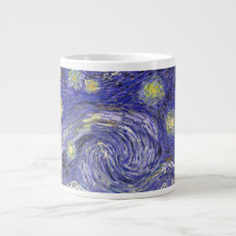 Van Gogh Starry Night, Vintage Post Impressionism Jumbo Mug